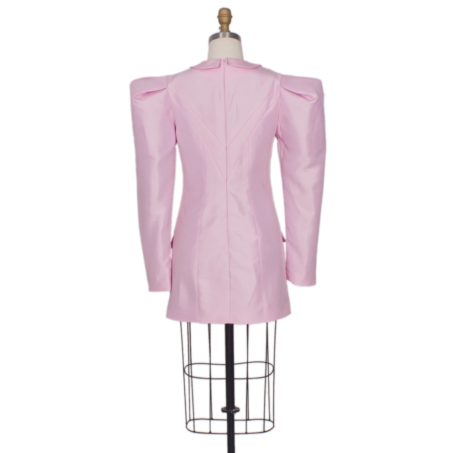 Evening Dresses Pink Street Wear Women Mini Sexy Club Wear Notched Collar Long Sleeve V Neck