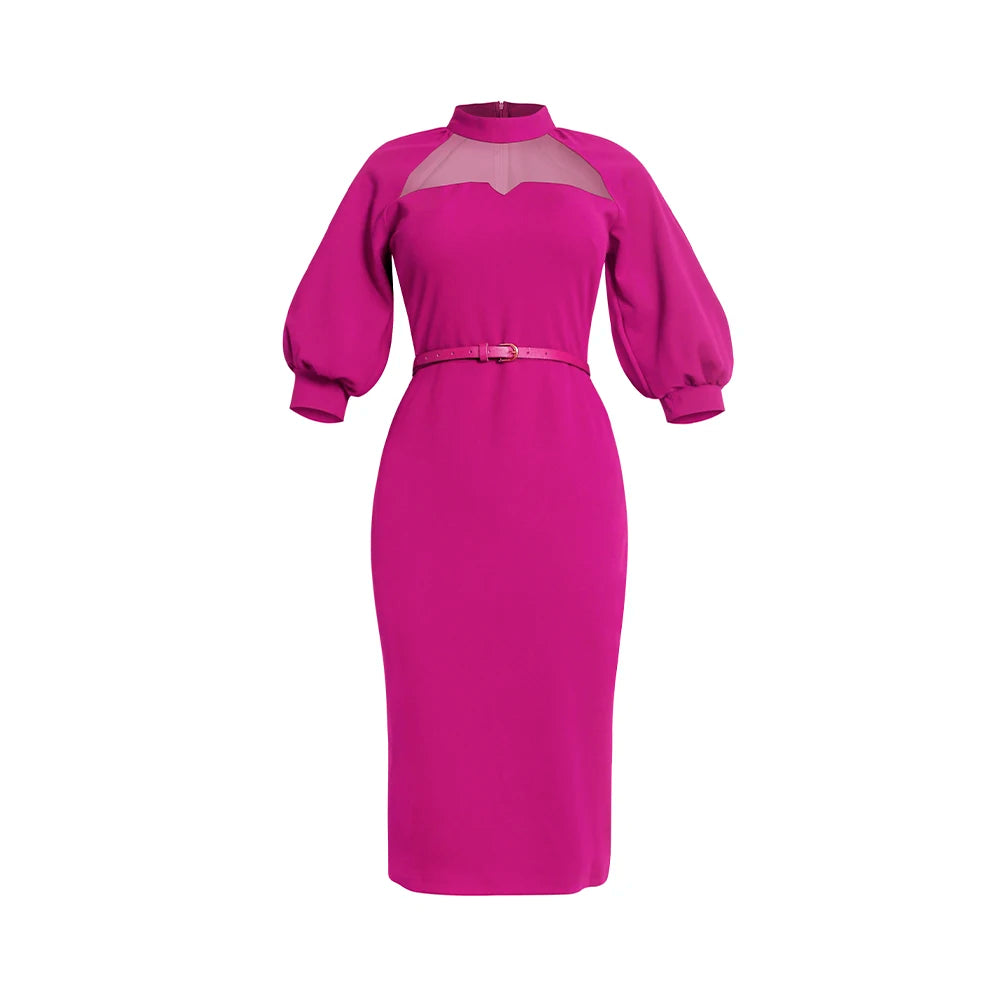 African Dress For Women Lace Mesh Design Wedding Birthday Party Office Daily Dresses Elegant Plus Size Dubai Turkey Outfits