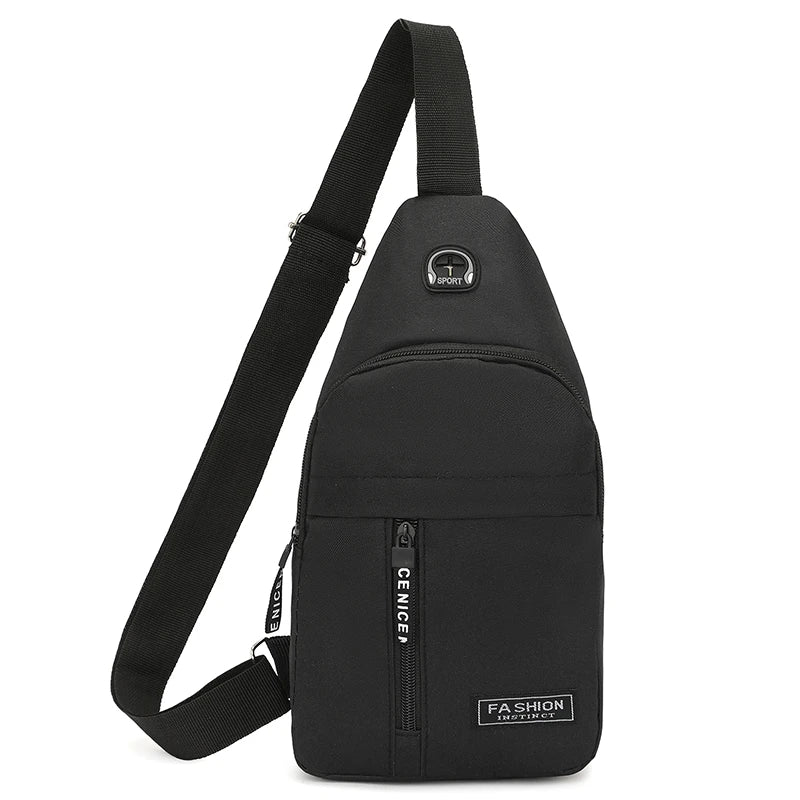 Chest Bag Men's One Shoulder Crossbody Bag Large Capacity Outdoor Sports And Leisure Fashion Small Shoulder Bag Large Capacit