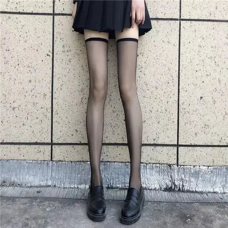 Sexy Lace Mesh Stockings Bottomed Pantyhose Classic Lolita Hollowed Fishnet Women's Netting Gothic Punk Retro Spider Web Tights