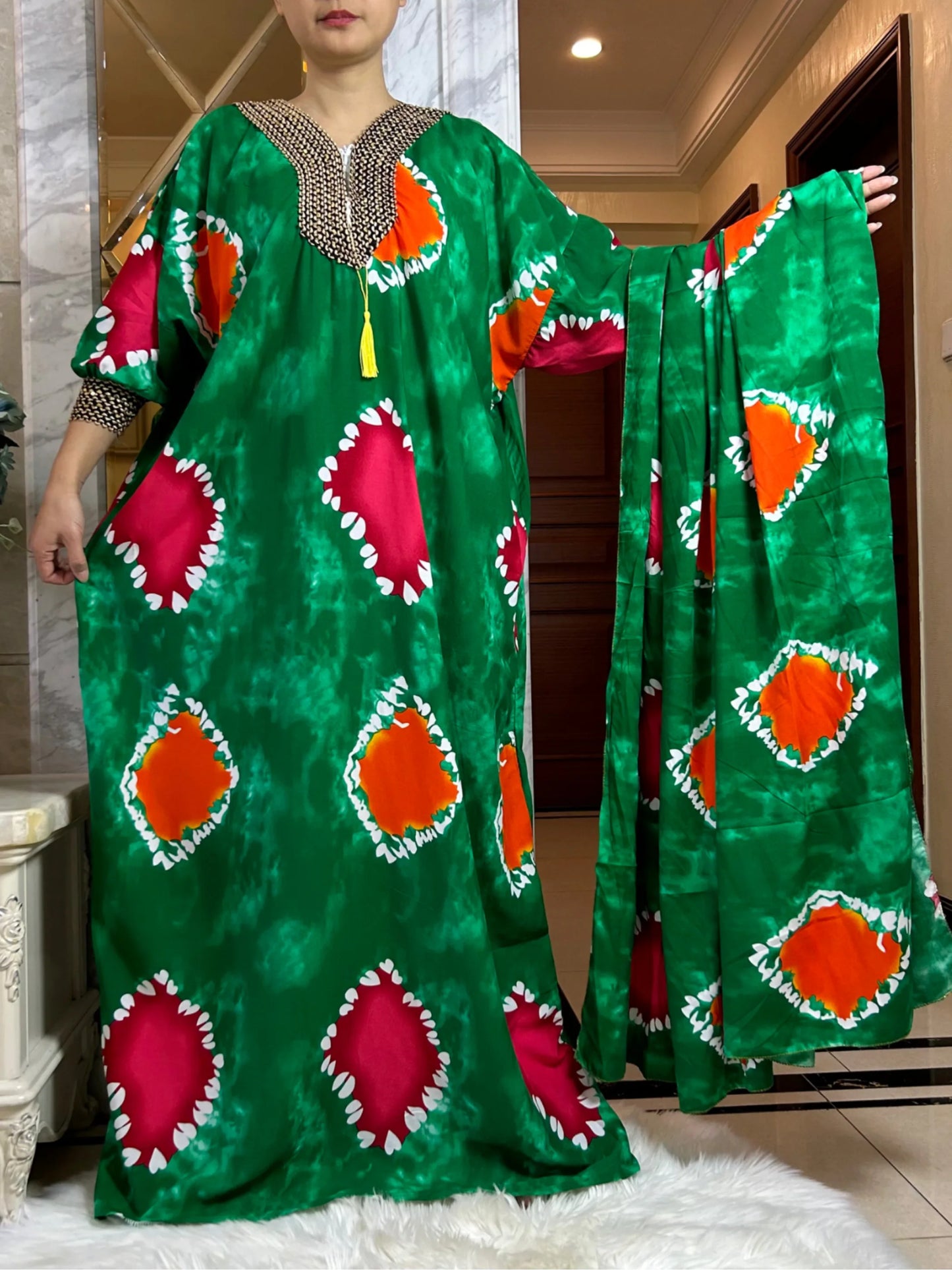 2025 Ramadan Niqab Khimar Muslim Cotton Abaya Dubai Turkey Islam Prayer Clothes African Dresses For Women Kaftan Robe Musulmane