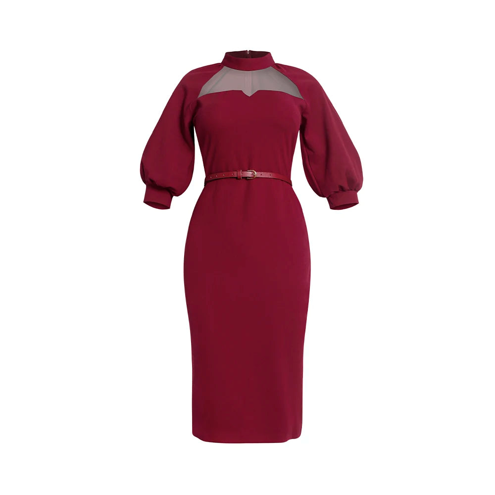 African Dress For Women Lace Mesh Design Wedding Birthday Party Office Daily Dresses Elegant Plus Size Dubai Turkey Outfits