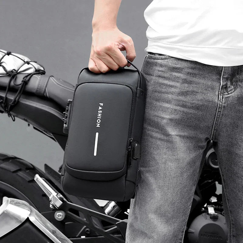 Designer Multifunction Anti-theft USB Shoulder Crossbody Bag Travel Sling Pack Messenger Pack Chest Bag Male Luxury Brand Men