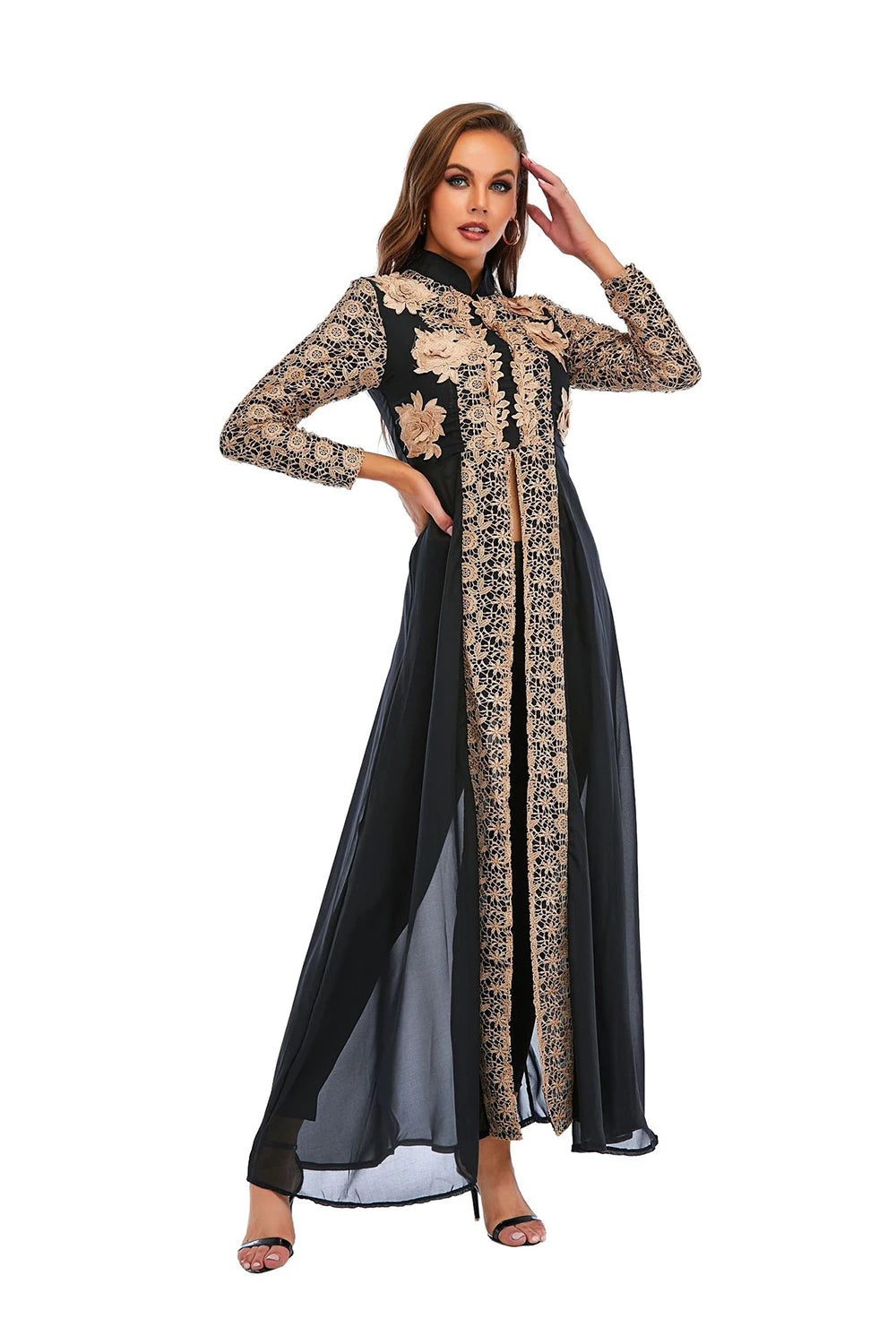 Abaya Dubai Muslim Sets Dress Kaftan Turkish Islamic Clothing Abayas African Dresses For Women Robe Ensemble Femme Musulmane