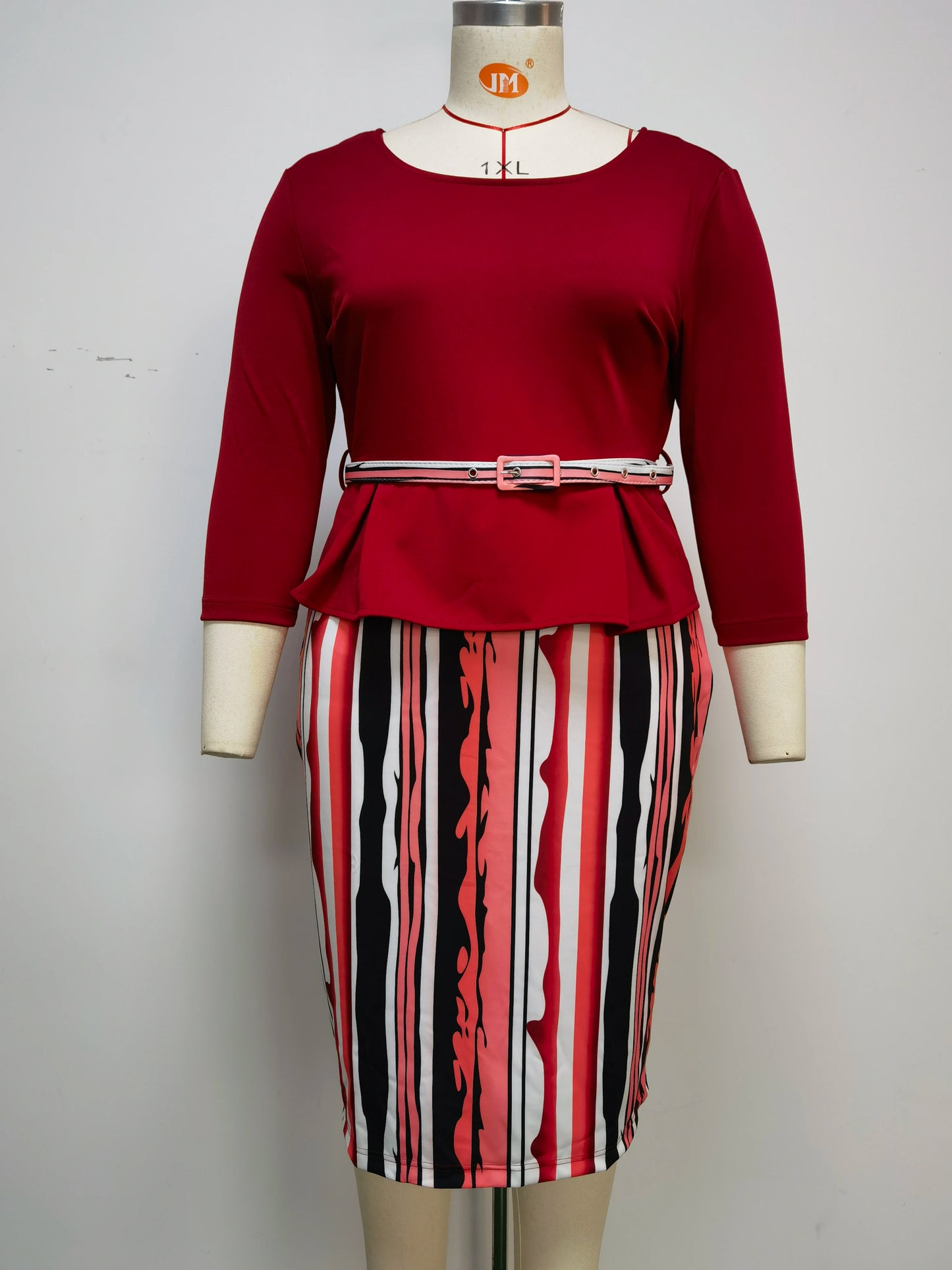 Women's plus Size African Dress Digital Print Turkey Style with Belt Full Length Maxi Gown for Special Occasions