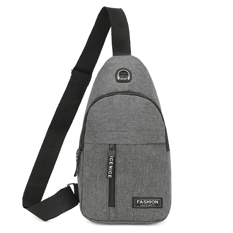 Chest Bag Men's One Shoulder Crossbody Bag Large Capacity Outdoor Sports And Leisure Fashion Small Shoulder Bag Large Capacit