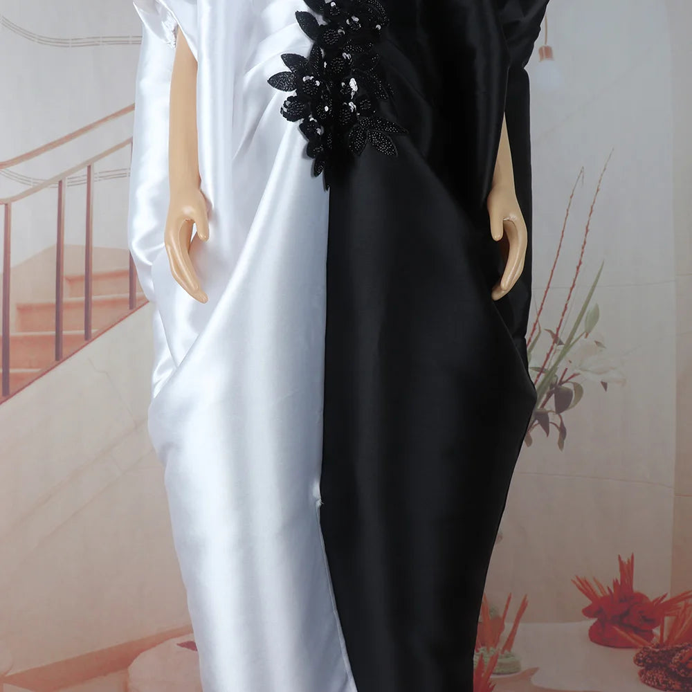Elegance african dresses for woman Color blocking african dresses for woman party Plus size robe africains femme