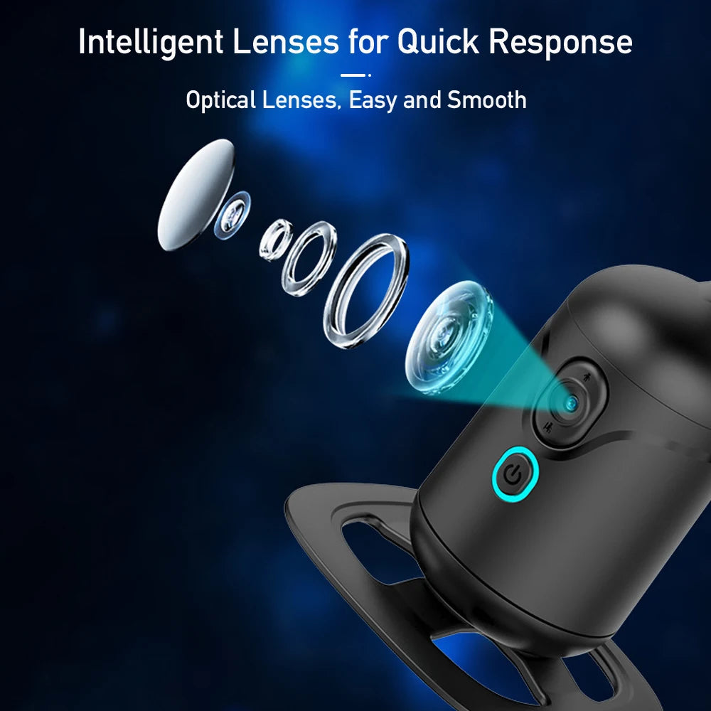 360°Panorama Rotation Follow Gimbal for Vlog Video Recording Phone Selifie Stick Tripod for Mobile iPhone Auto Face Tracker