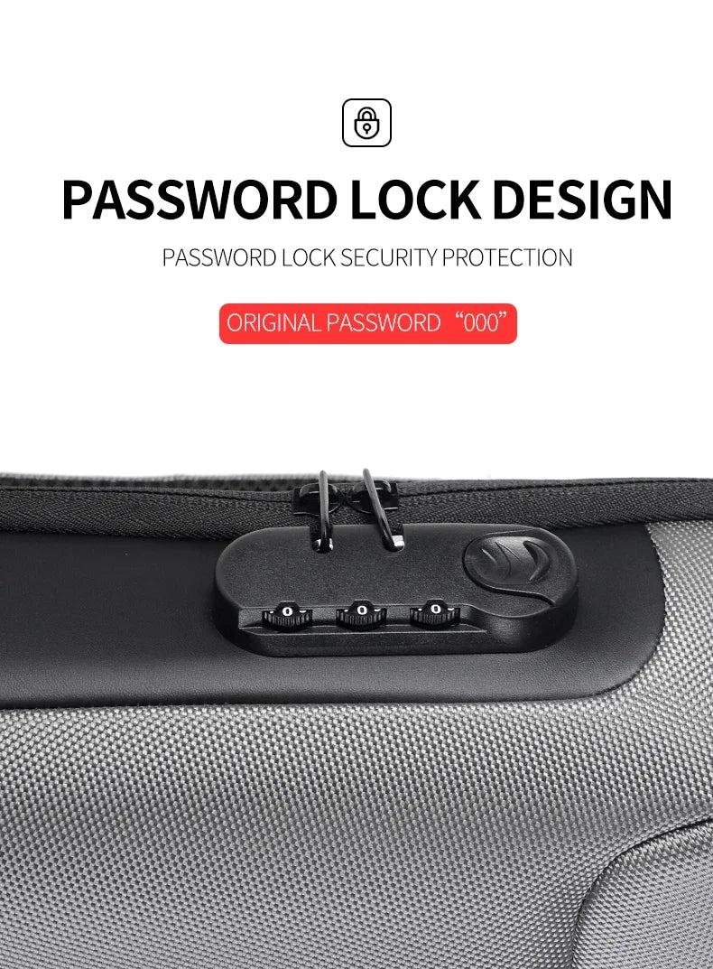 Designer Multifunction Anti-theft USB Shoulder Crossbody Bag Travel Sling Pack Messenger Pack Chest Bag Male Luxury Brand Men