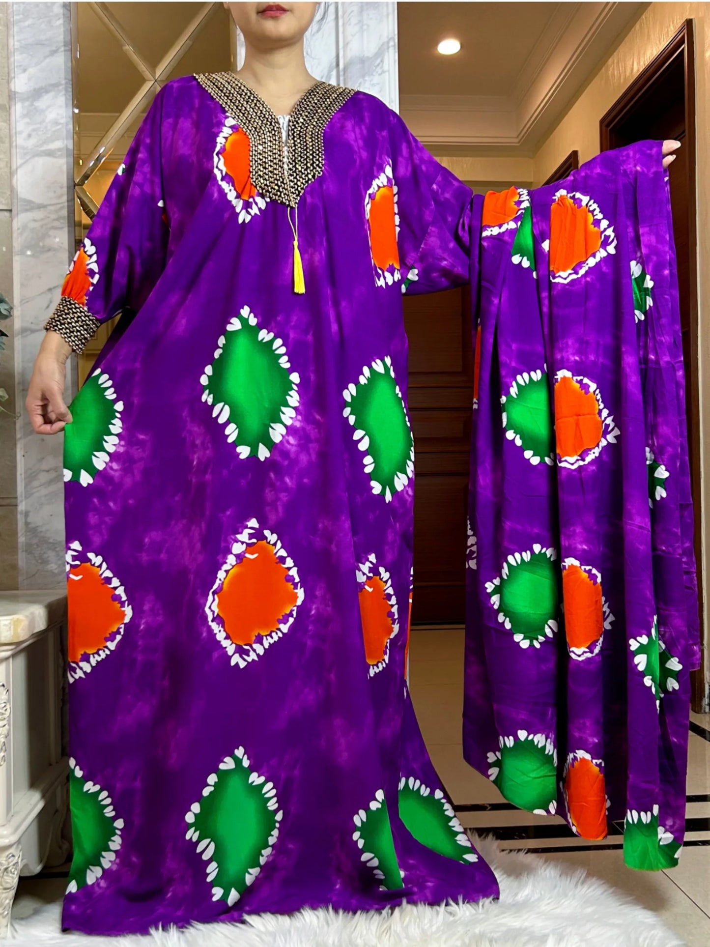 2025 Ramadan Niqab Khimar Muslim Cotton Abaya Dubai Turkey Islam Prayer Clothes African Dresses For Women Kaftan Robe Musulmane
