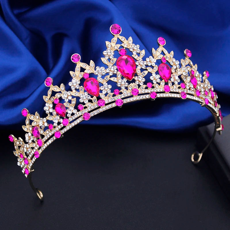 Quality Rhinestone Crystal Small Tiaras Princess Crown for Girls Birthday Dress Accessories Wedding Prom Hair Jewelry Gifts