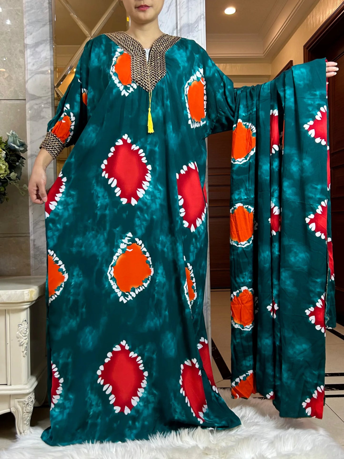 2025 Ramadan Niqab Khimar Muslim Cotton Abaya Dubai Turkey Islam Prayer Clothes African Dresses For Women Kaftan Robe Musulmane
