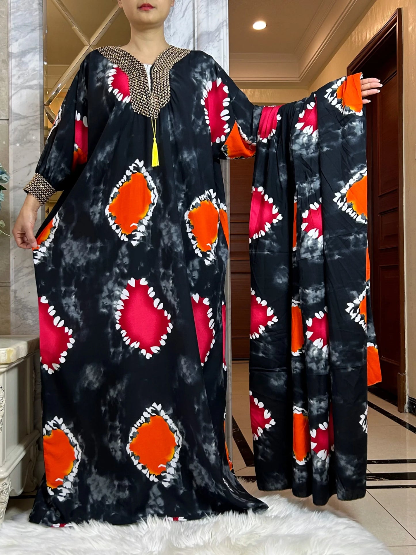 2025 Ramadan Niqab Khimar Muslim Cotton Abaya Dubai Turkey Islam Prayer Clothes African Dresses For Women Kaftan Robe Musulmane