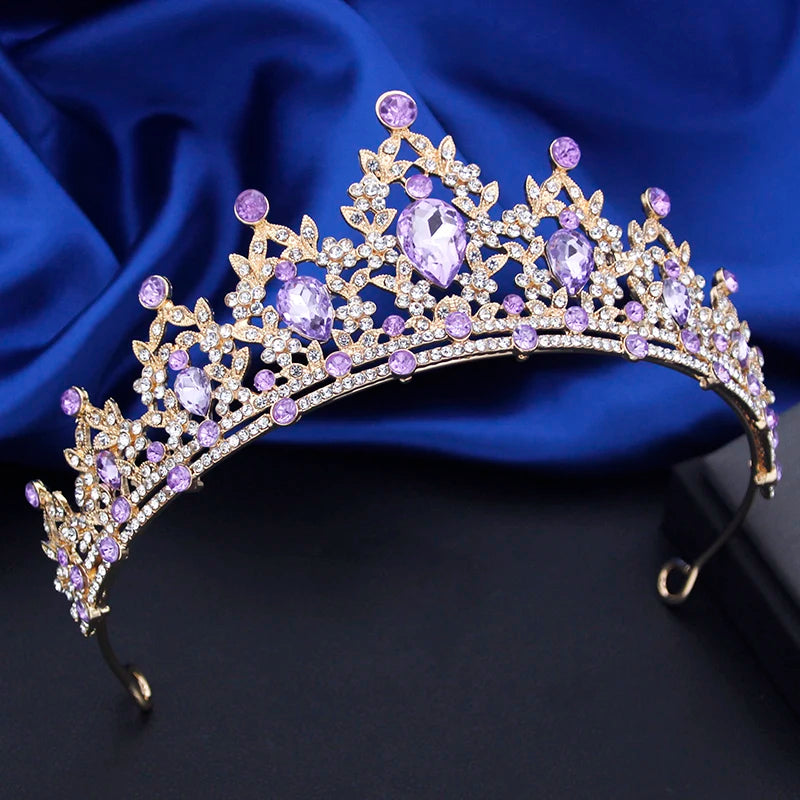 Quality Rhinestone Crystal Small Tiaras Princess Crown for Girls Birthday Dress Accessories Wedding Prom Hair Jewelry Gifts