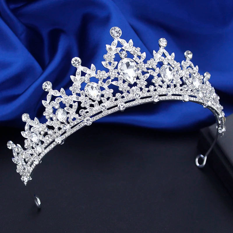 Quality Rhinestone Crystal Small Tiaras Princess Crown for Girls Birthday Dress Accessories Wedding Prom Hair Jewelry Gifts