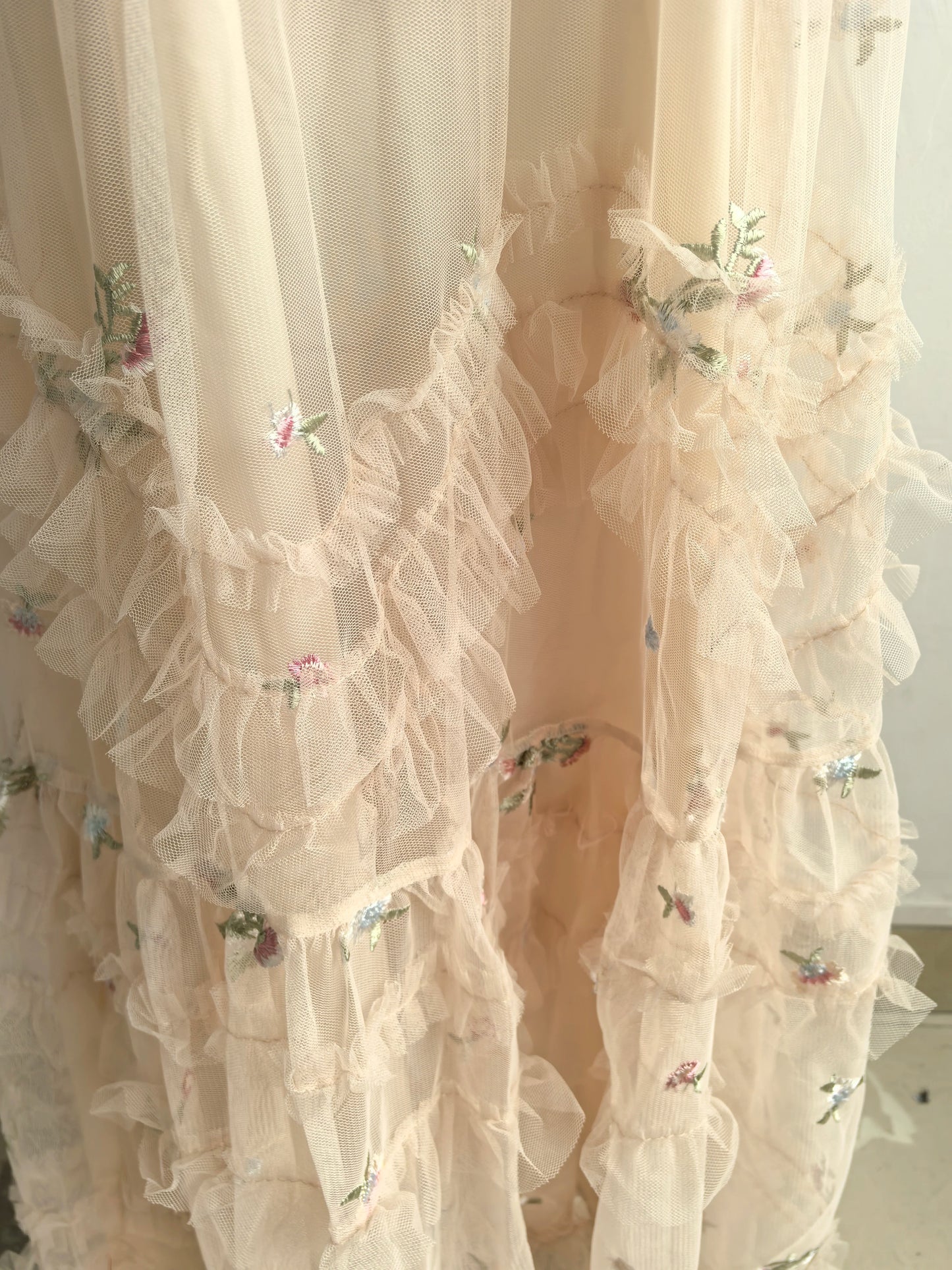Runway Luxury Long Dresses Women 2025 Summer Holiday Embroidery Flower Ruffles Midi Party Evening Dress Lady Prom Vestidos