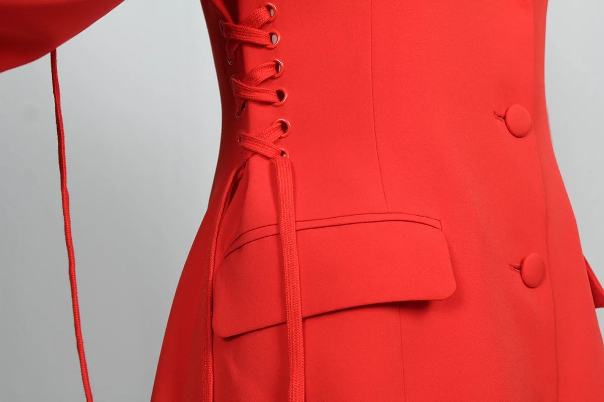 Evening Dresses Pink Street Wear Women Mini Sexy Club Wear Notched Collar Long Sleeve V Neck