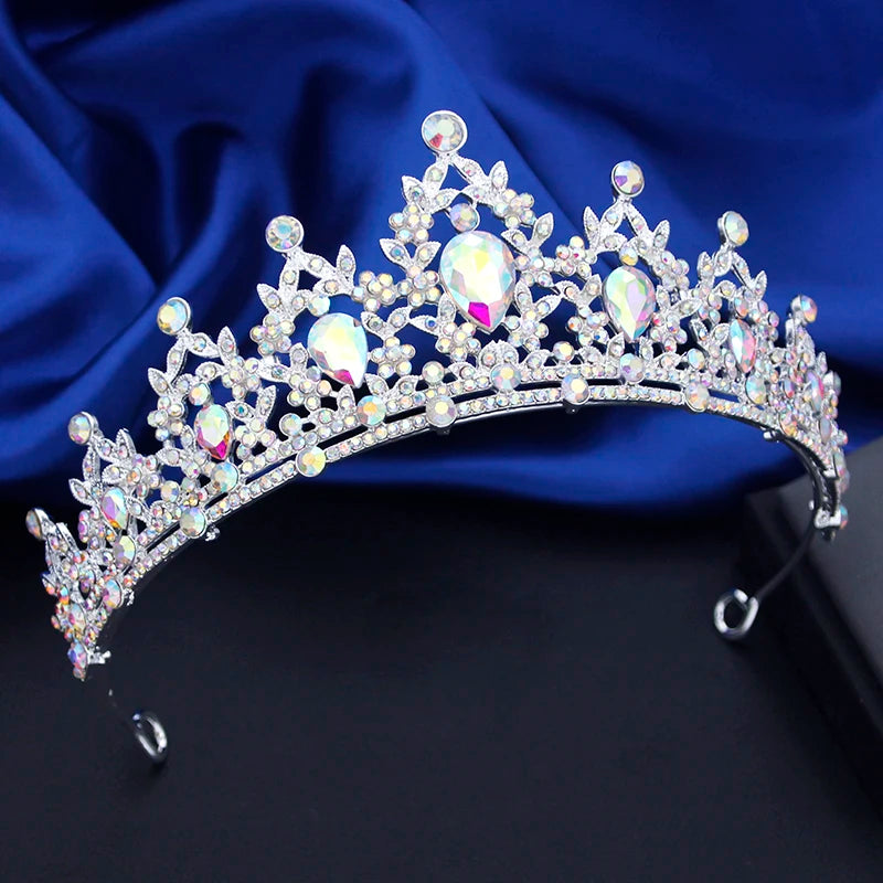 Quality Rhinestone Crystal Small Tiaras Princess Crown for Girls Birthday Dress Accessories Wedding Prom Hair Jewelry Gifts