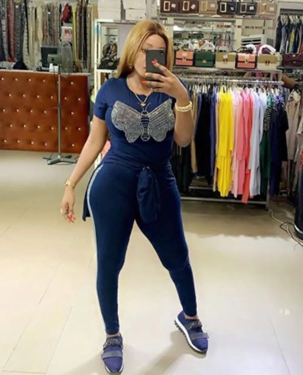 HGTE Velvet 2 Piece Set Women African Clothes Autumn Winter Africa Clothing Plus Size High Quality Fashion Suit African Dresses