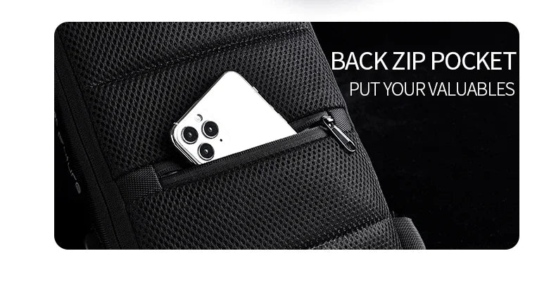 Designer Multifunction Anti-theft USB Shoulder Crossbody Bag Travel Sling Pack Messenger Pack Chest Bag Male Luxury Brand Men